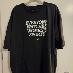 Togethxr Everyone Loves Womens Sports Black T-Shirt